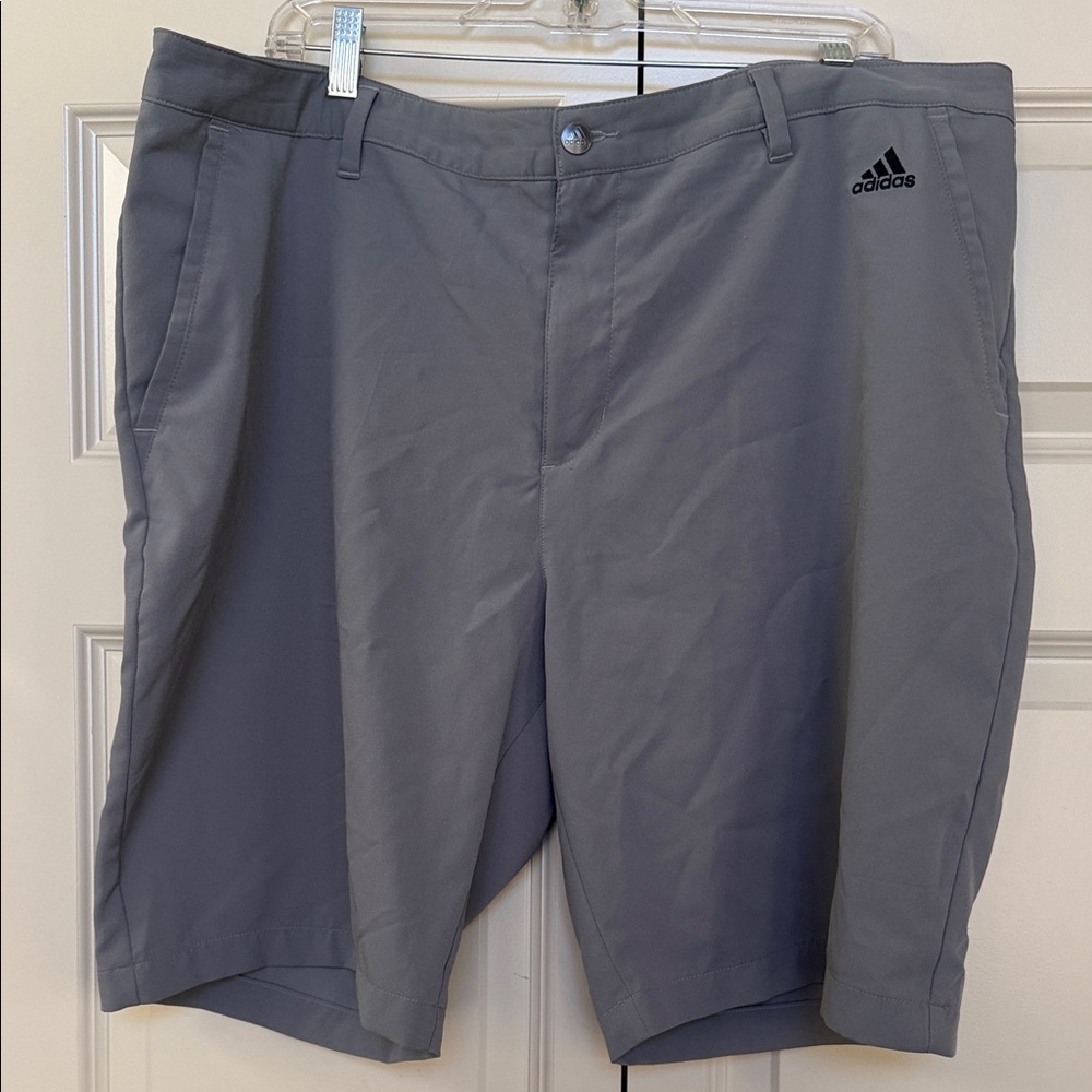 Adidas Men's Athletic Gray Shorts 40” waist 9 1/2” inseam